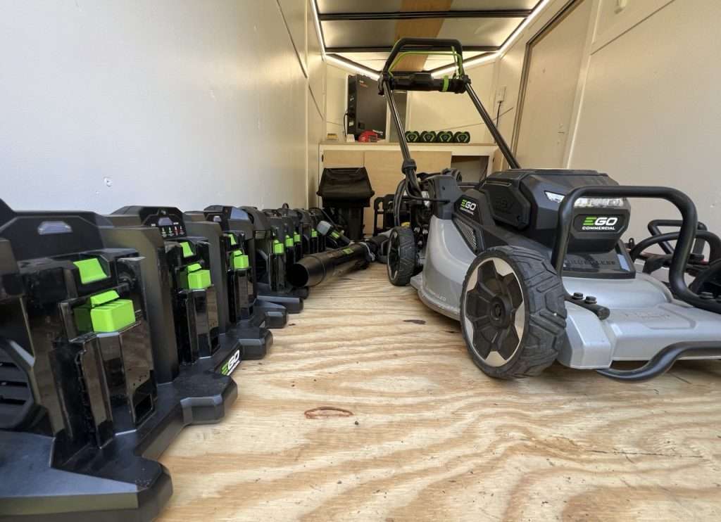 battery powered mowing service near me